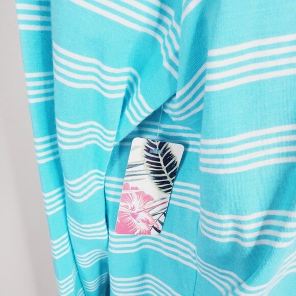 NWT B-Stock Tommy Bahama Coastal Beach Lounge Nautical Striped Cardigan L - Picture 3 of 12